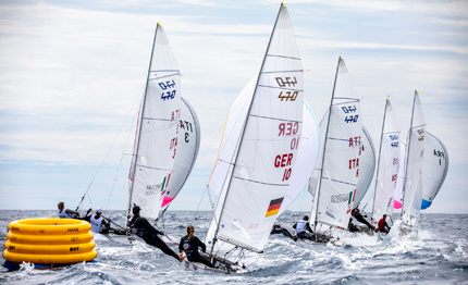 ferrari caruso in medal race all europeo 470 mix
