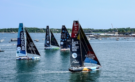team malizia vince la newport in port race guida la flotta in atlantico