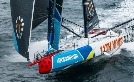 the ocean race 11th hour racing team fila come un treno