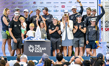 the ocean race genova windwhisper racing team taglia per primo il traguardo finale