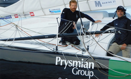 giancarlo pedote milan kol 225 cek insieme alla rolex fastnet race