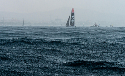 america cup pioggia fulmini saette velisti si arrendono