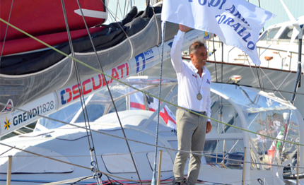 global solo challenge andrea mura in rotta verso la galizia