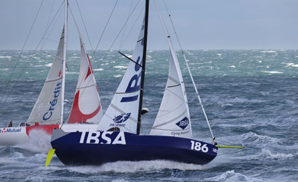 transat jacques vabre ripartiti class40 alberto bona va subito in testa
