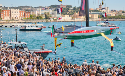 varata luna rossa ora bisogna solo pedalare verso america cup