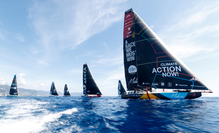 the ocean race europe poco vento alla partenza da genova