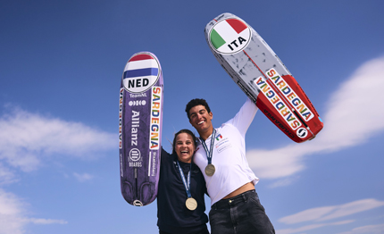 riccardo pianosi jessie kampman campioni del mondo di formula kite