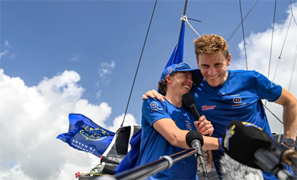 transat cafe or francesca clapcich sul podio trionfo di beyou lagraviere