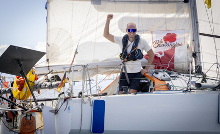 la mini transat la chiude thiemo huuk all arrivo con un armo di fortuna