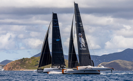 sophia domina la caribbean maxi multihull series ima ora lo sguardo si sposta sul mediterraneo