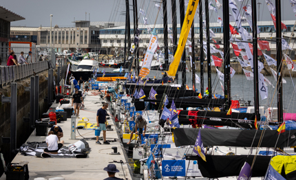 solitaire du figaro domani parte la vigo pornichet