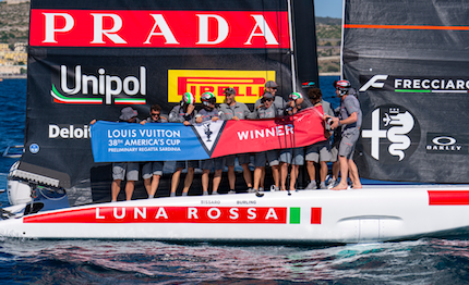 america cup luna rossa trionfa in sardegna