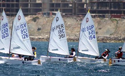 mondiale optimist primo giorno di regate tangeri