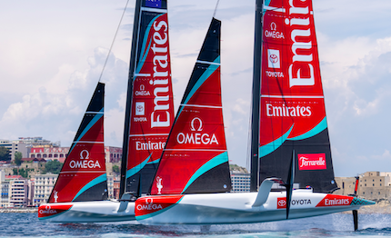 america cup con la seconda regata preliminare la sfida entra nel vivo