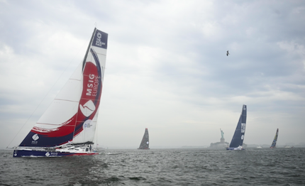 the ocean race atlantic sei imoca da new york verso lorient